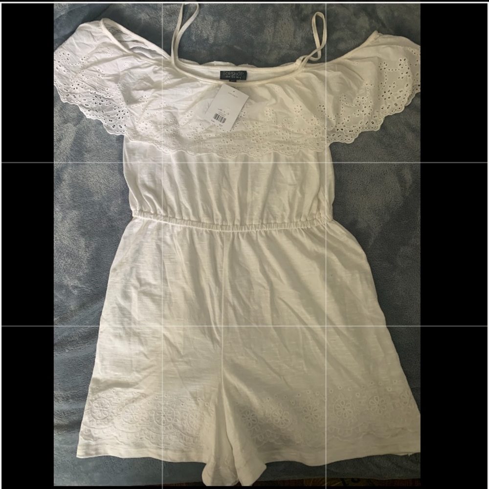 TopShop White Romper